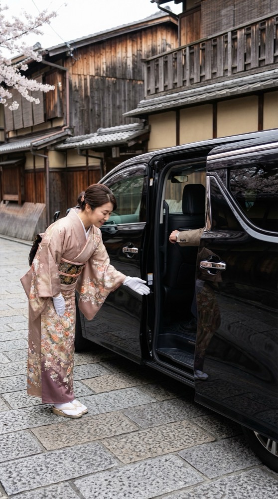 ハイヤーでの送迎イメージ